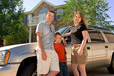 family buying insurance clifton park, New York.